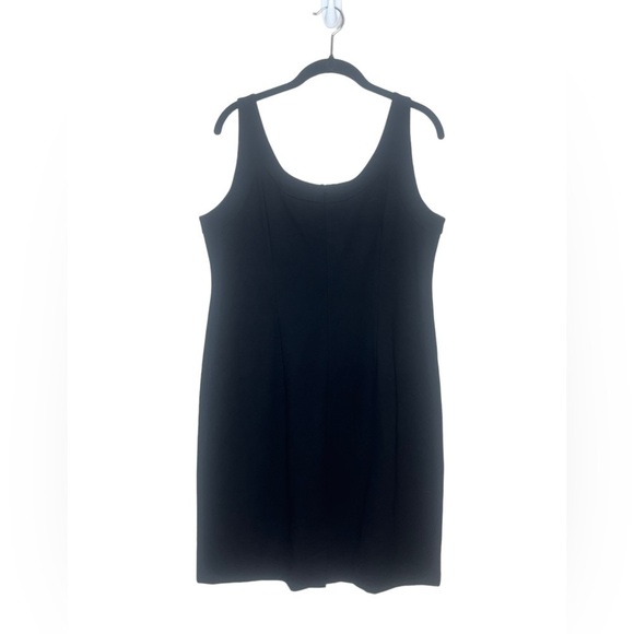 EILEEN FISHER Black Ponte Sheath Dress - Picture 3 of 6